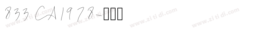 833 CA1978字体转换